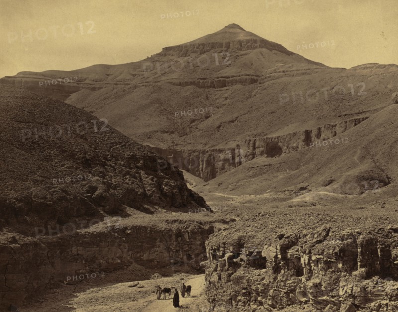 Valley of Tombs of Kings. Thebes 1865