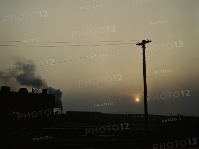 Locomotive Departure at Twilight 1942