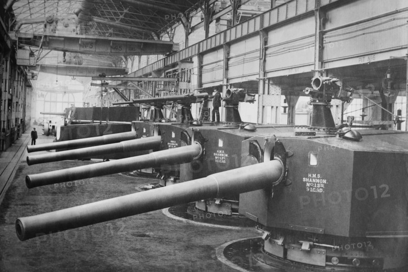 Vikers Works Naval Construction Manufactures Battleship guns and turrets 1918