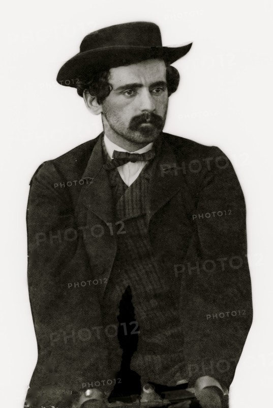 Washington Navy Yard, District of Columbia. Michael O'Laughlin, a Lincoln conspirator, manacled 1865