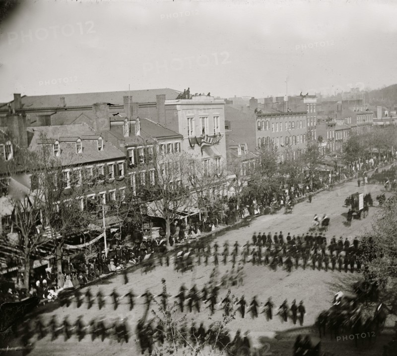 Washington, D.C. President Lincoln's funeral procession on Pennsylvania Avenue; another view 1865