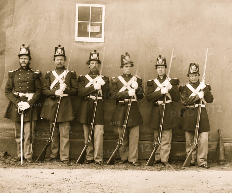 Marines with Fixed Bayonets 1864