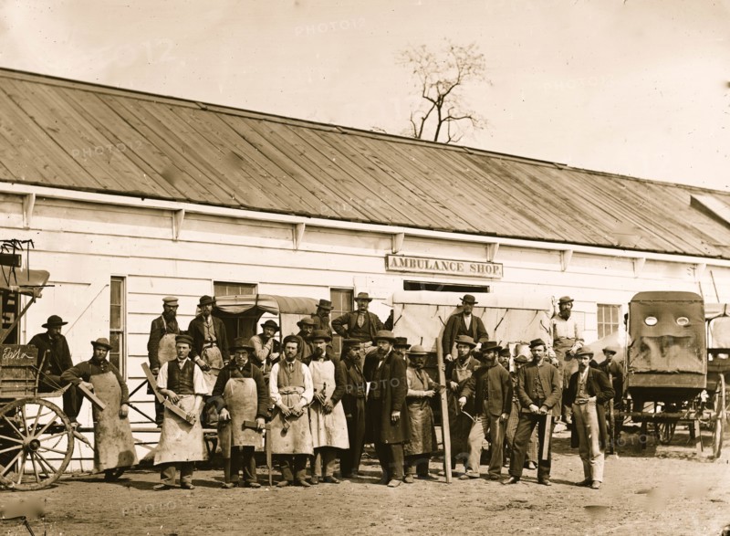 Ambulance shop in DC 1865