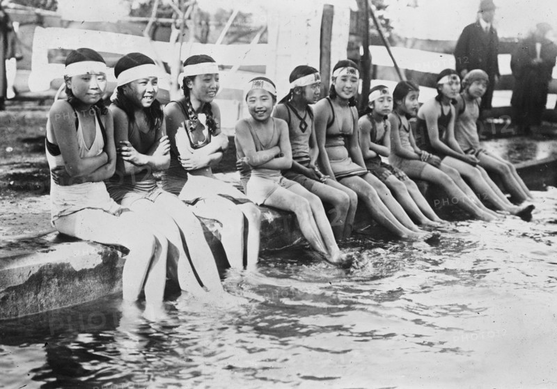 Winter Bathers Chill the Pool