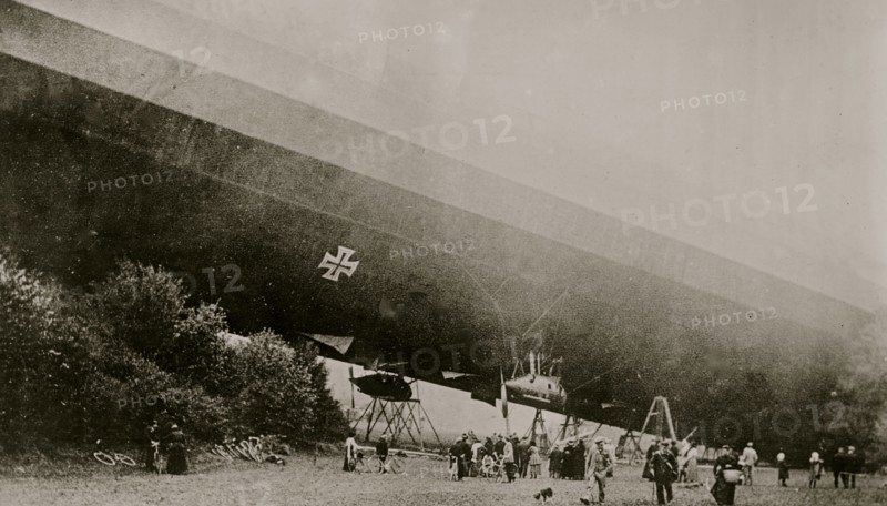 Wrecked Zeppelin in France