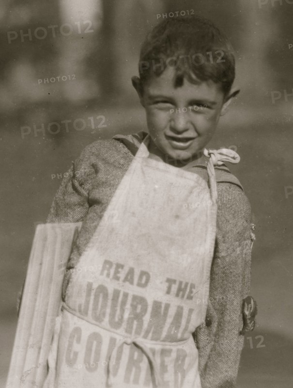 Young newsboy in Hartford, Conn. August 26, 1924.  1924