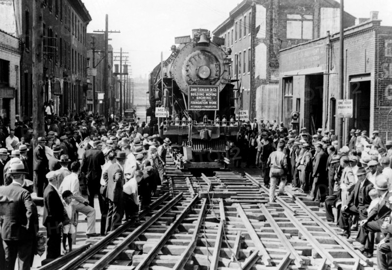 Baldwin Locomotive Down Vine Street, Philadelphia, PA 1930