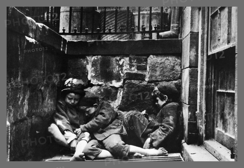 Street Kids Huddle Together on Mulberry Street 1889