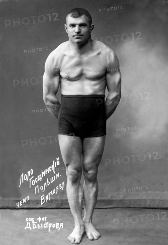 Flexing Russian Wrestler