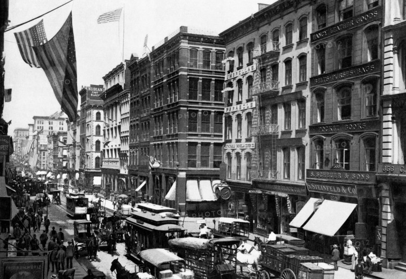Broadway, Looking North from Franklin Street, New York City 1899