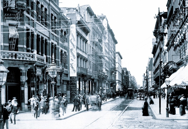 Busy Philadelphia Street