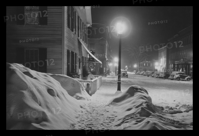 Snowy Night in Woodstock, Vermont 1940
