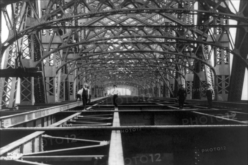 Work on Blackwell's Island Bridge 1900
