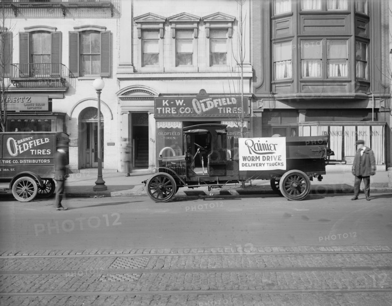 Ranier, Worm Drive Delivery Trucks, Barney Oldfield Tires