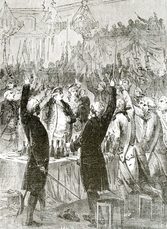 French Revolution1789-1799 Feast of the personal guard of the King