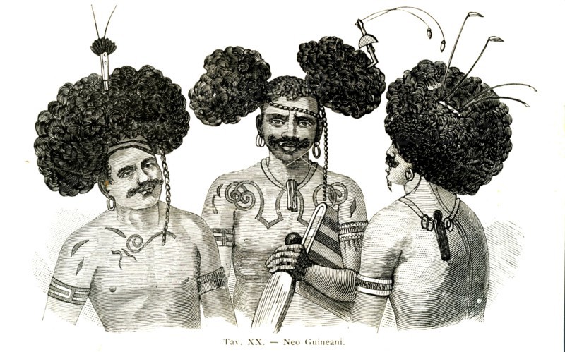 History and origins of tattooing New Guinea native ritual tattoo