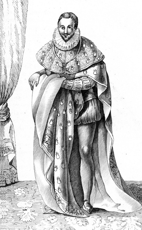 French vintage clothes Henri kingdom III XVI century King France chancellor ordre du St Esprit Chiverny