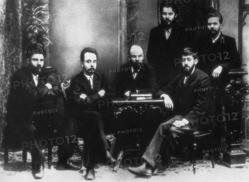 Vladimir ilyich ulyanov (lenin) with fellow members of the st, petersburg 'league of struggle for the emancipation of the working class', st, petersburg, 1897