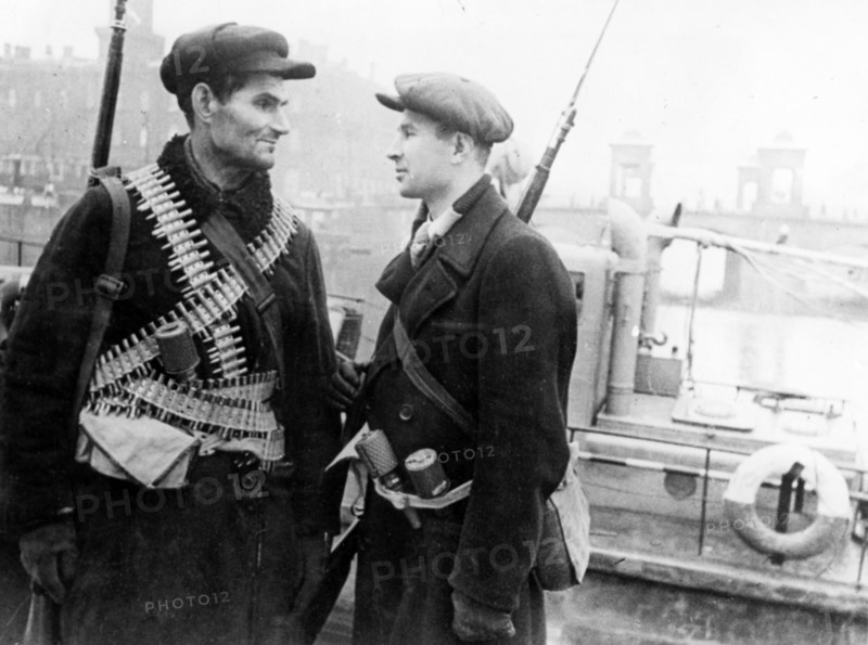 workers' militia in leningrad, during world war ll.