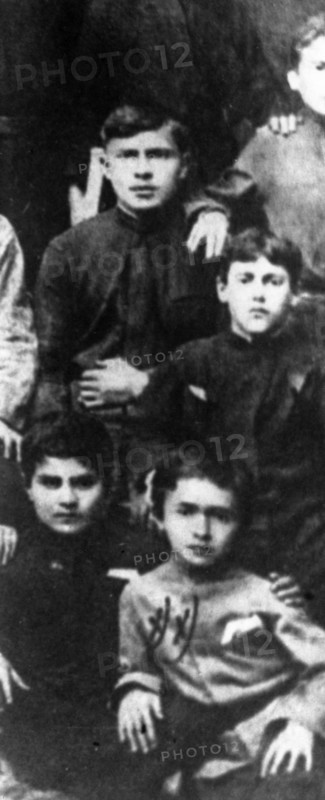 A group of school children in gori, georgia in the 1890s, stalin is on the lower right.