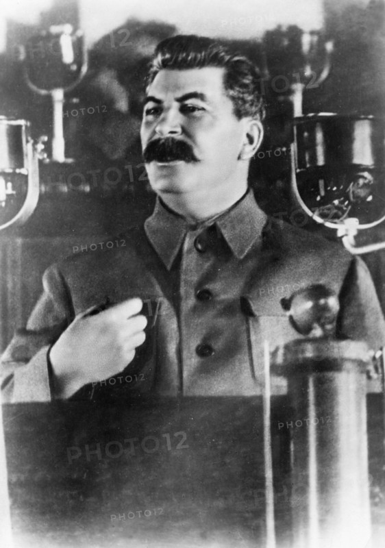 Stalin addressing the 8th congress of soviets on the draft of the new soviet constitution, nov 25, 1936.