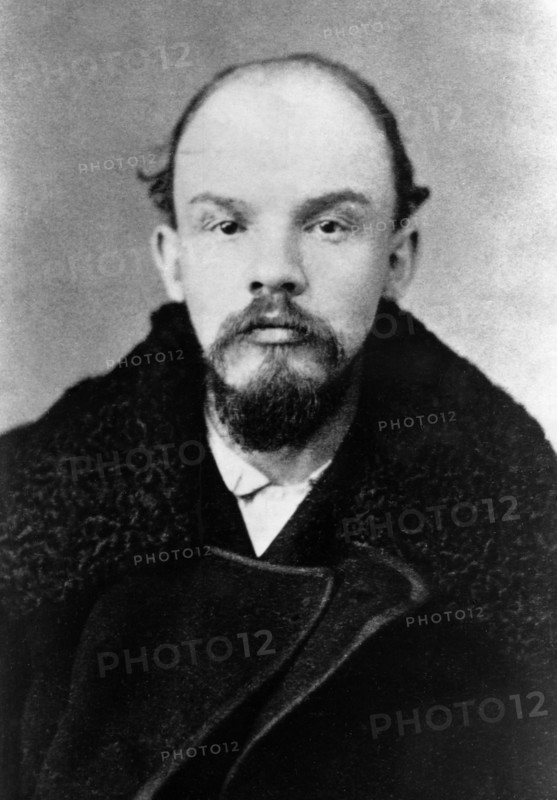 Vladimir ilyich ulyanov (lenin) at the time of his arrest in connection with the prosecution of the st, petersburg 'league of struggle for the emancipation of the working class', st, petersburg, 1895 or 96.