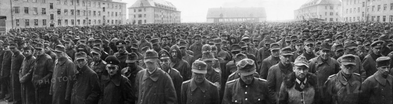World war 2, german pows in berlin, germany, 1945.