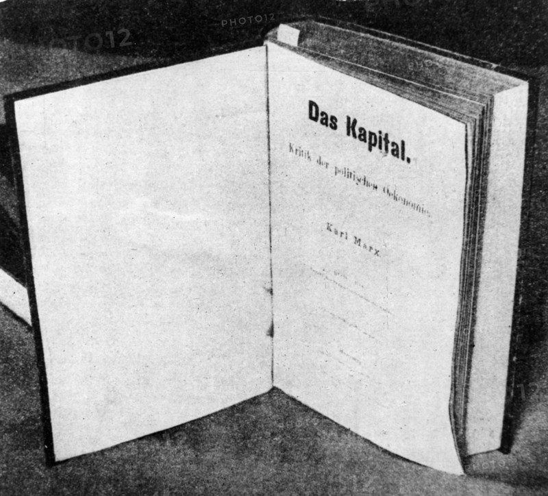 The title page of the first german edition of 'das kapital' by karl marx (hamburg, 1867).