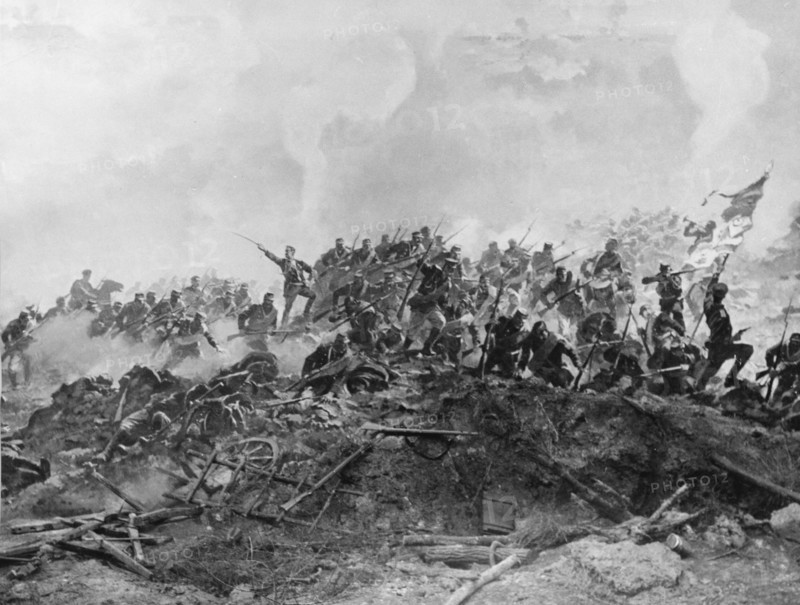 Battle of pleven, 1878, diorama to commemorate 100th anniversary of liberation of the city, skobelev historic park, pleven, bulgaria, artist: a,v, ovet.