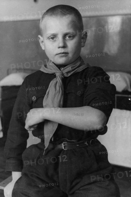 57503 february 1946 kiev,  about 200 children saved from the german concentration camp in oswiecim are brought up in the children's home no 13