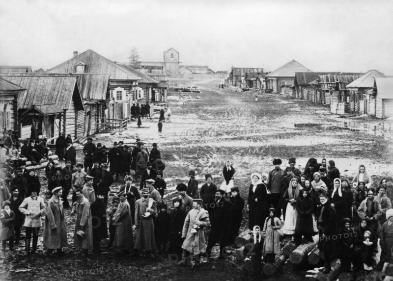 Provincial omsk in western siberia, russia, 1900.