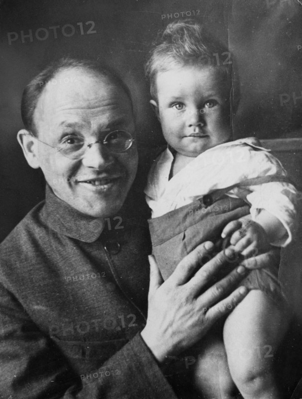 Soviet writer isaac babel, who was executed in 1940 or 1941, with his grandson.
