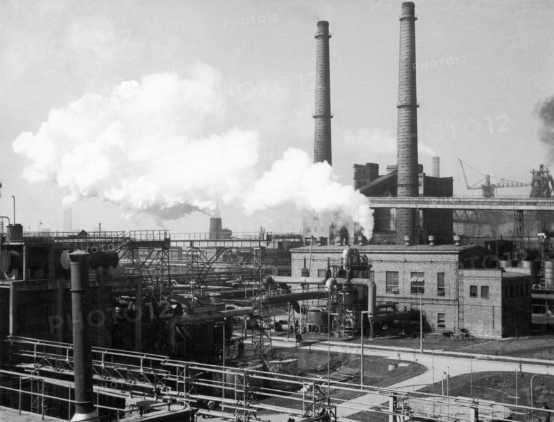 The lenin steel works in nowa huta, poland, june 1965.