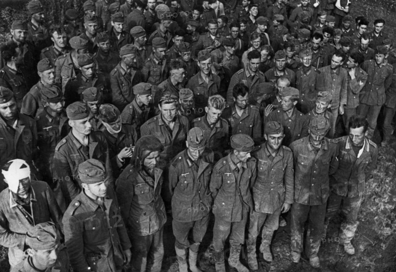 World war 2, german pows taken during the soviet offensive north of orel, july 1943.
