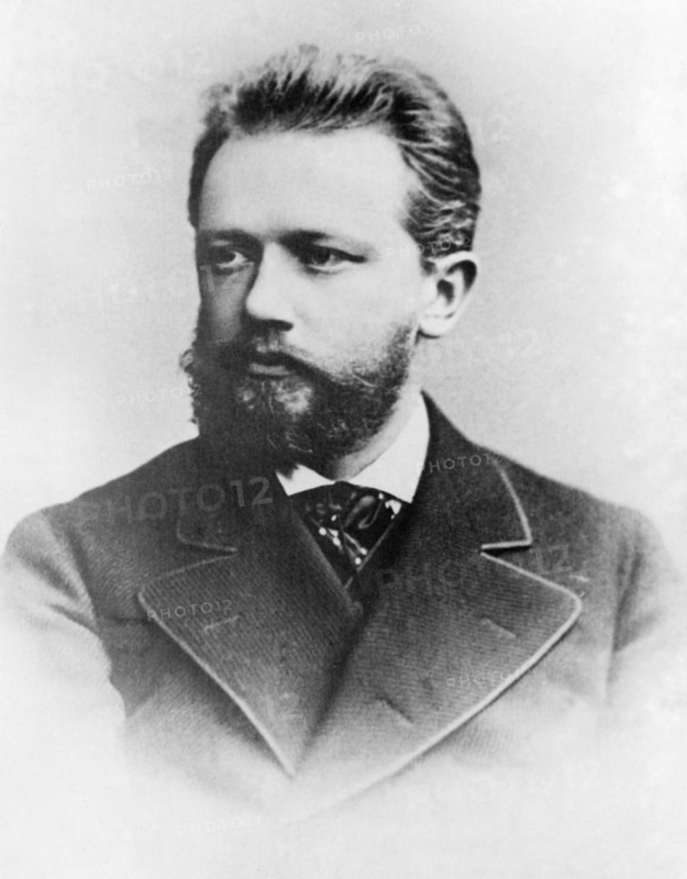 Portrait of composer piotr ilyich tchaikovsky.
