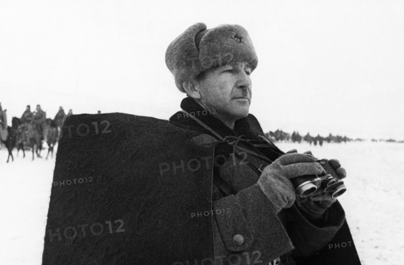 Lieutenant-general pavel belov, commander of a red army cavalry unit, world war ll, march 1942, world war ll.