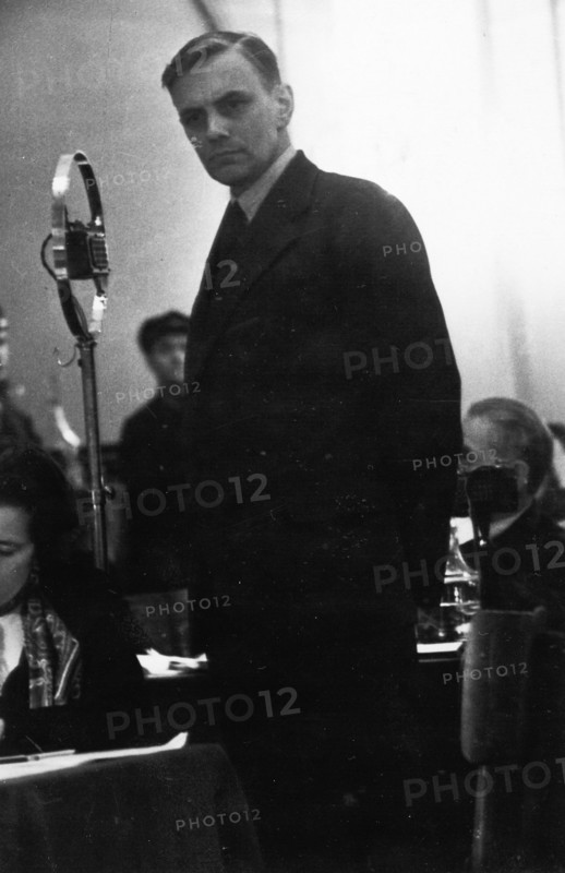 Allan monkhouse giving testimony, metro-vickers show trials, april 12 - 19, 1933.