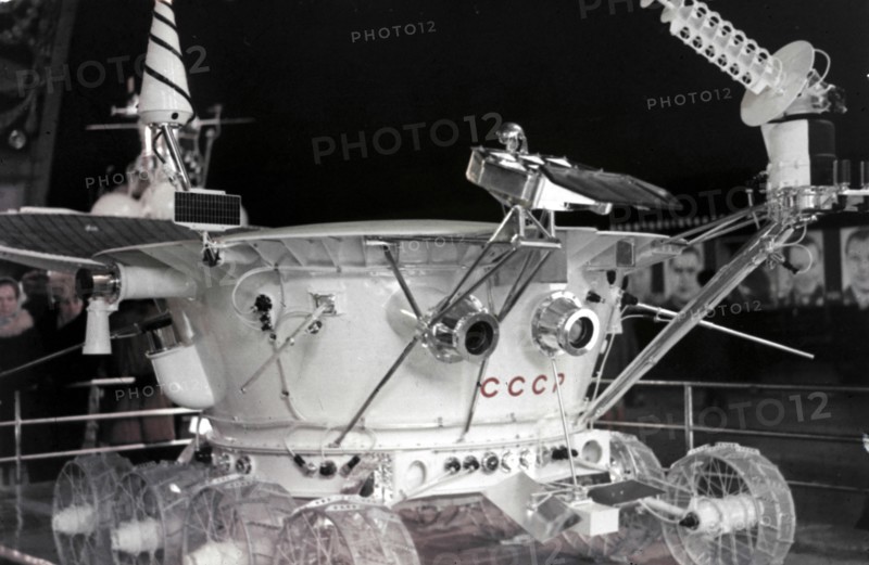 The lunokhod 1 moon rover, luna 17 mission, 1971.