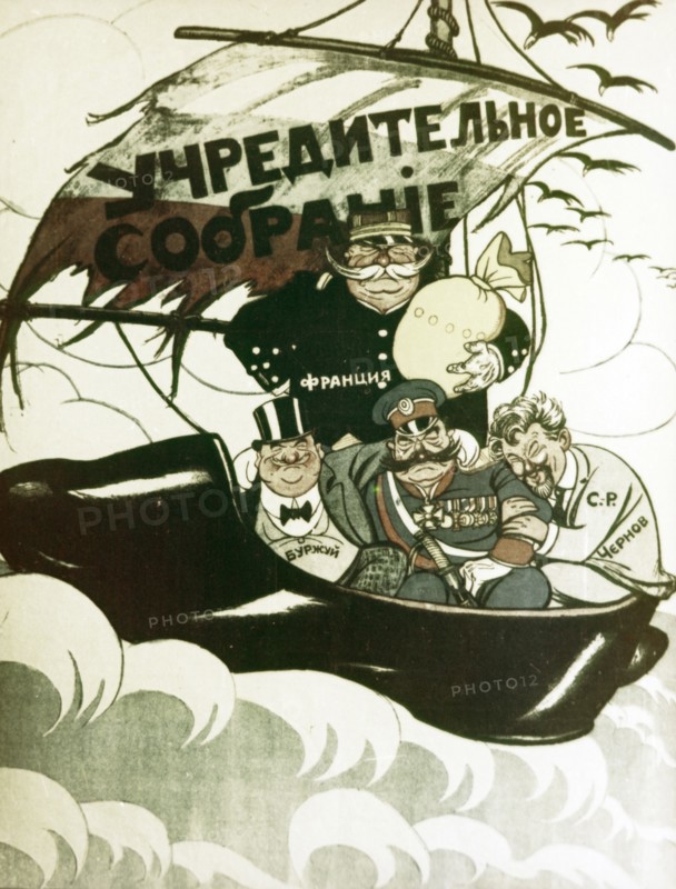 Constituent assembly' a soviet political poster by v, deni, 1921.