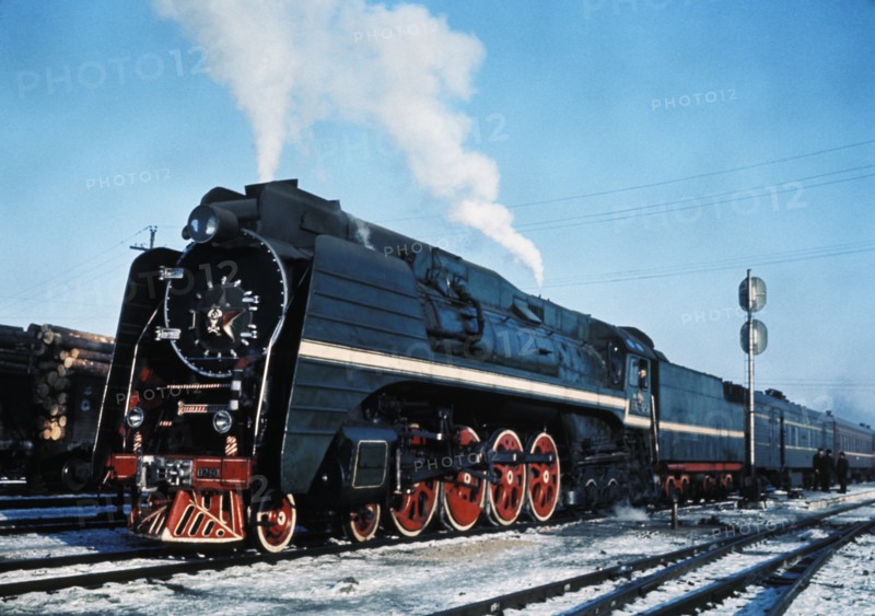 Ussr train #1, skorovodina, siberia, mid 1960s.