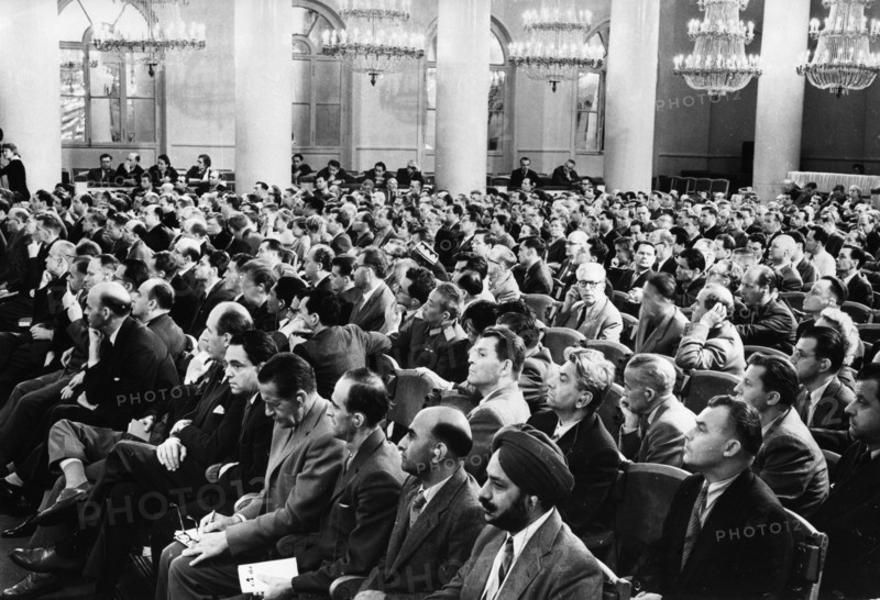 International jurists in attendance at moscow trial of u2 spy plane pilot francis gary powers, august 1960, ussr.
