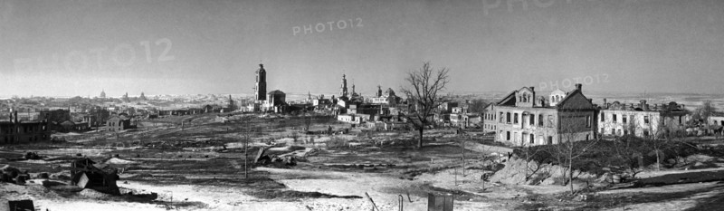 Smolensk region, dorogobuzh city was captured by german invaders, february 1941.