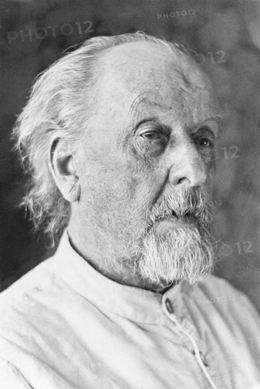 Russian pioneering rocket scientist konstantin tsiolkovsky (1857 - 1935).