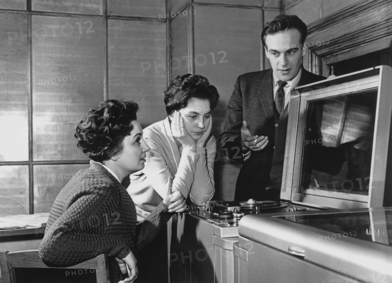 Announcers of the central television station, 1963.