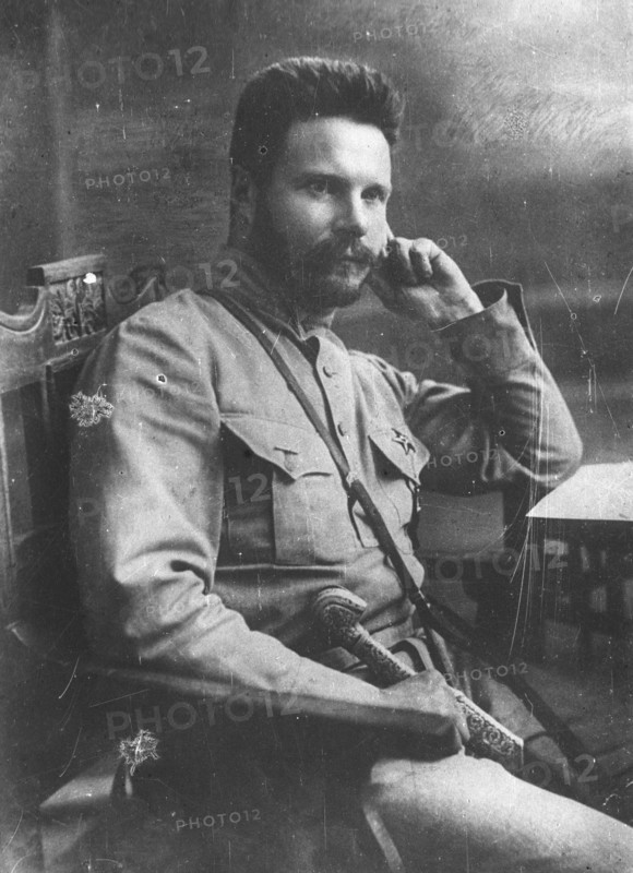 Mikhail frunze (1885-1925), russian revolutionary and soldier, commander of the turkestan front in 1919 (russian civil war) ,the central red army museum.