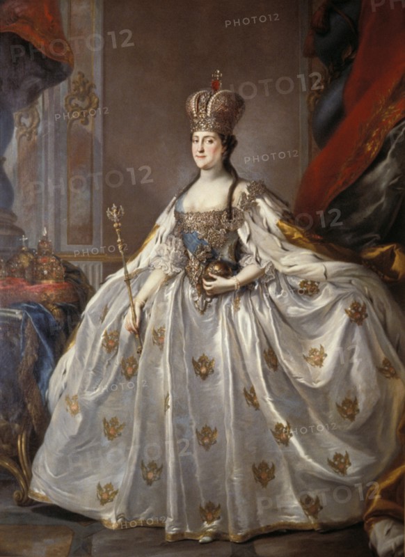 Portrait of catherine the great by stefano torelli.