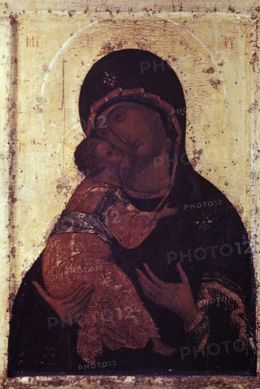 Our lady of vladimir' icon by andrei rublyov, 1408.