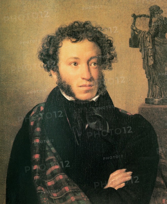 A portrait of alexander pushkin by o, kiprensky, 1827.