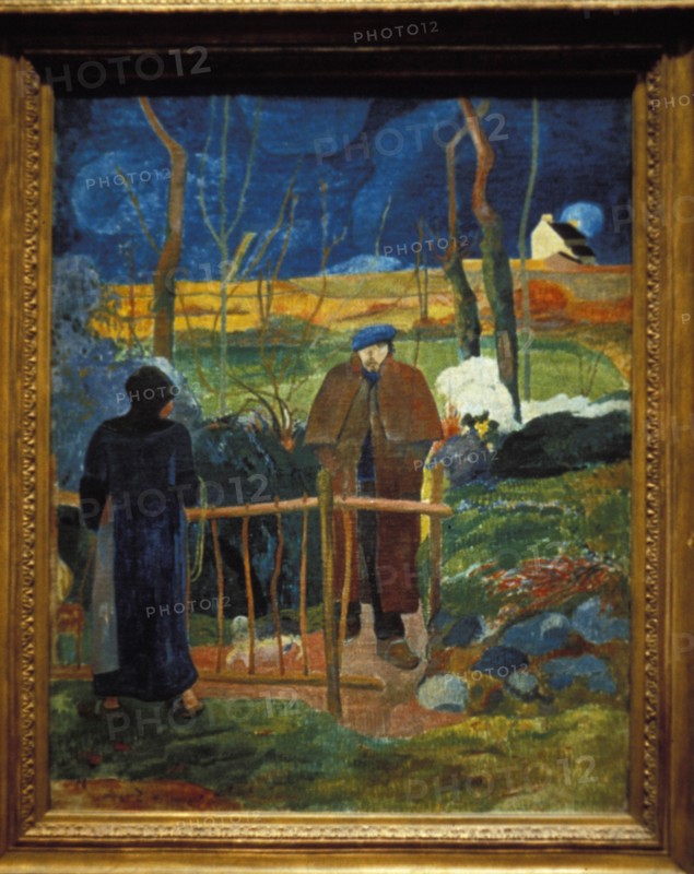 Good day, mr, gauguin' by paul gauguin in the pushkin museum in moscow, russia.
