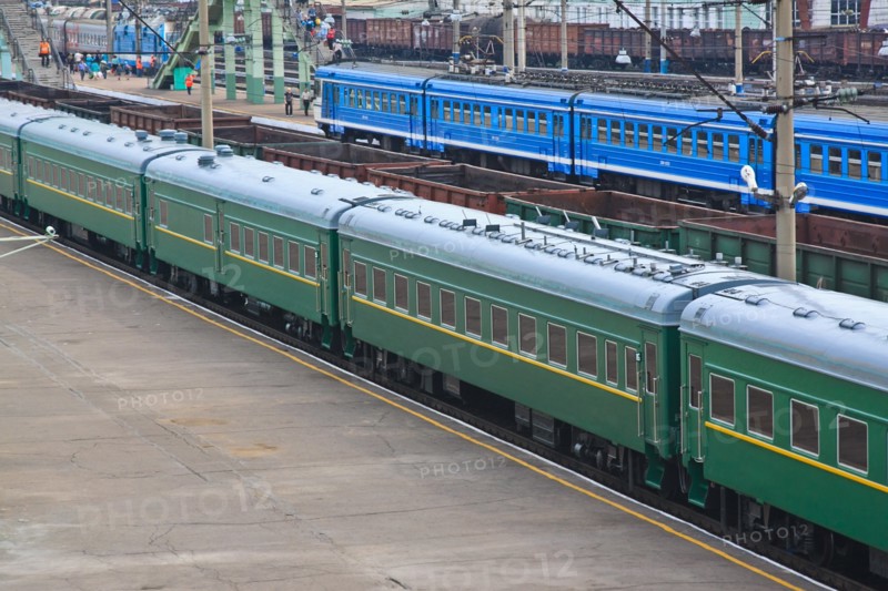 Buryatia, russia, august 23, 2011, the armoured train of kim jong-il (kim jong il), the leader of the democratic people's republic of korea (north korea), the chairman of the national defense commission, general secretary of the workers' party of korea, arrived at the railway station in ulan-ude city.